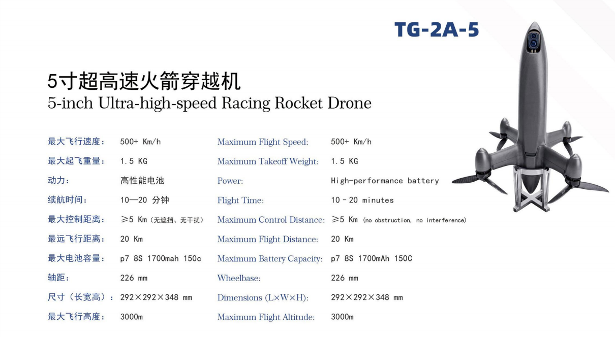 5-inch ultra-high-speed rocket interceptor TG-2A-5