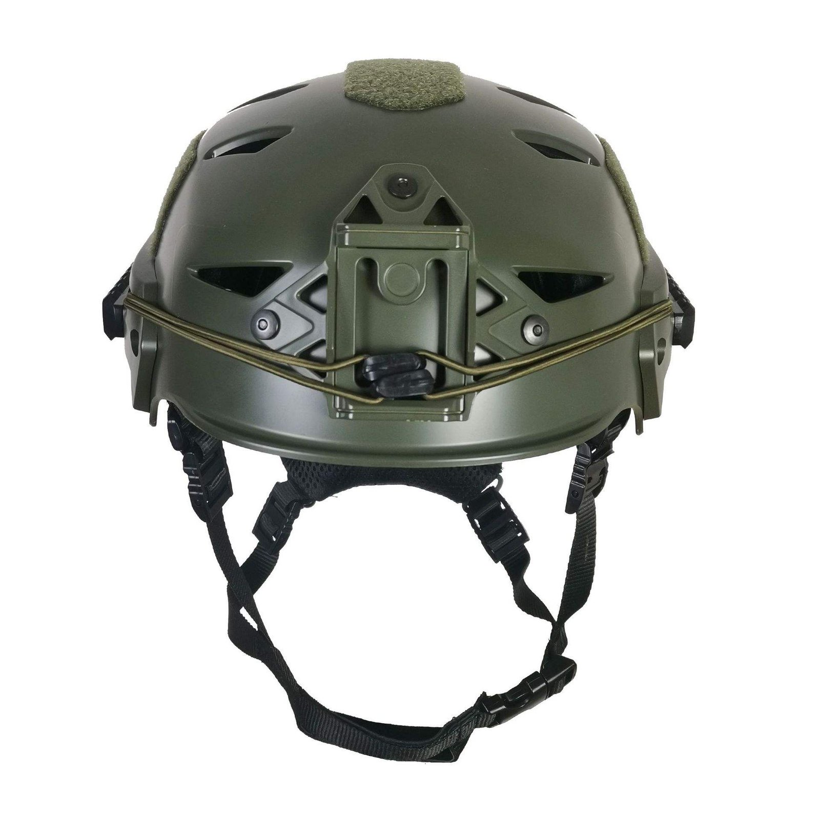 Tactical V-shaped slotted adjustable helmet rail system with 4 suspension points, suitable for outdoor paintball shooting