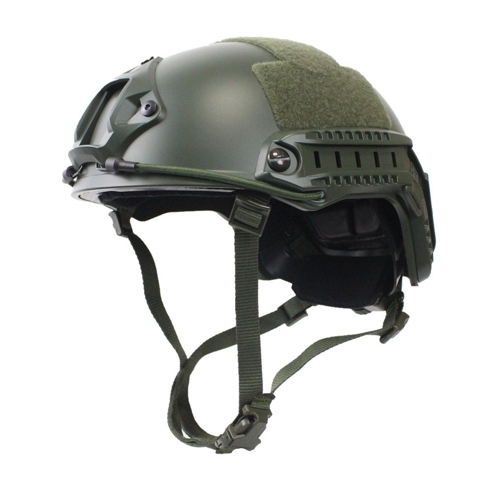 Outdoor protective polyethylene aramid tactical quick-hat for headgear