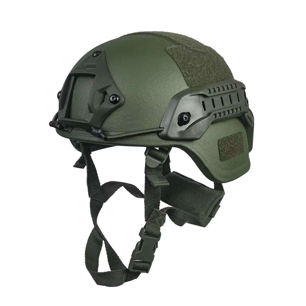 Olive green Mickey MICH tactical helmet
